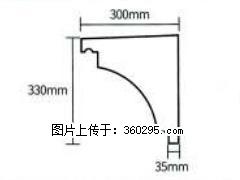 产品分解图型 - 檐口线，型号：SX311-YK-2，规格：300x330mm(2) - 唐山三象EPS建材 ts.sx311.cc